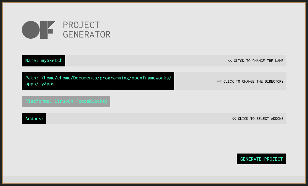 projectGenerator